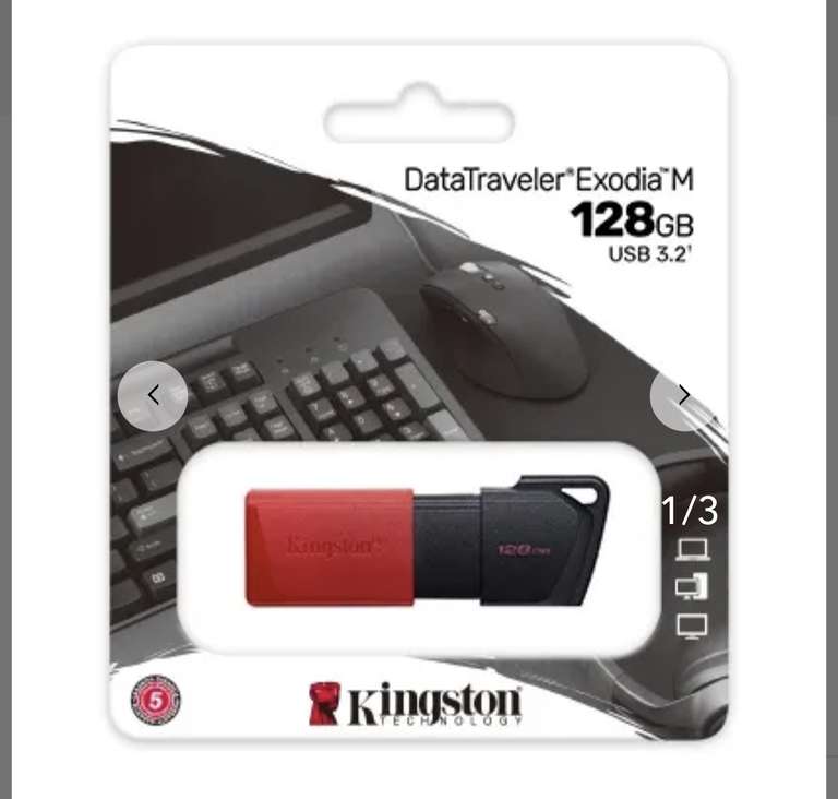 Kingston DataTraveler Exodia M Memoria USB 128GB - USB 3.2 Gen 1