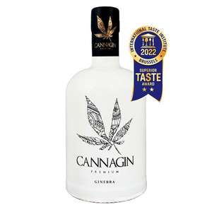 Cannagin - Ginebra Premium con Aroma de Cannabis (70cl, 38% de Grado Alcohólico)