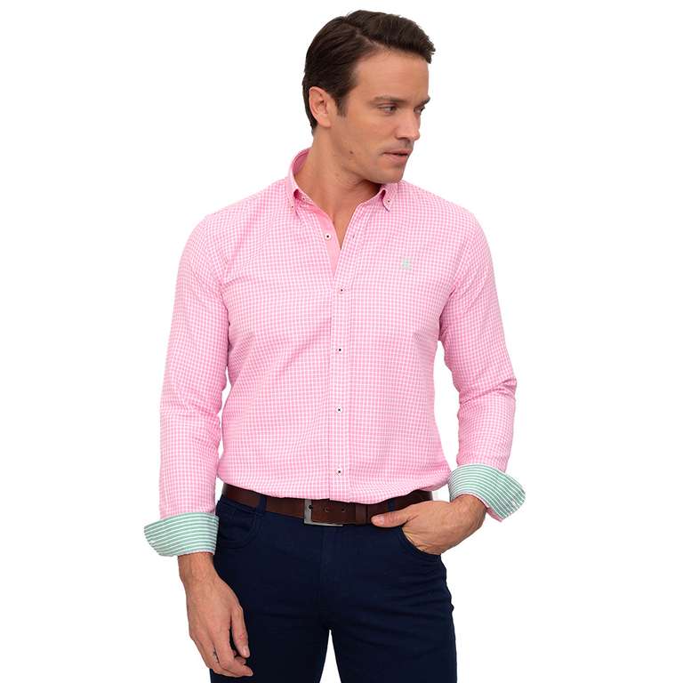 SIR RAYMOND TAILOR GOLF CLUB Camisa m/larga hombre - rosa