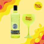Puerto de Indias – Pack Ginebra de Limon Premium + Copa de Cristal Amarilla de Regalo – Pack Lemonberry Premium Gin – 70 cl – 37.5º