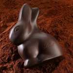 16x Lindt Conejito de Pascua Chocolate Negro 60%, Figuras de Pascua, Regalo, Cremoso y Suave, 100g