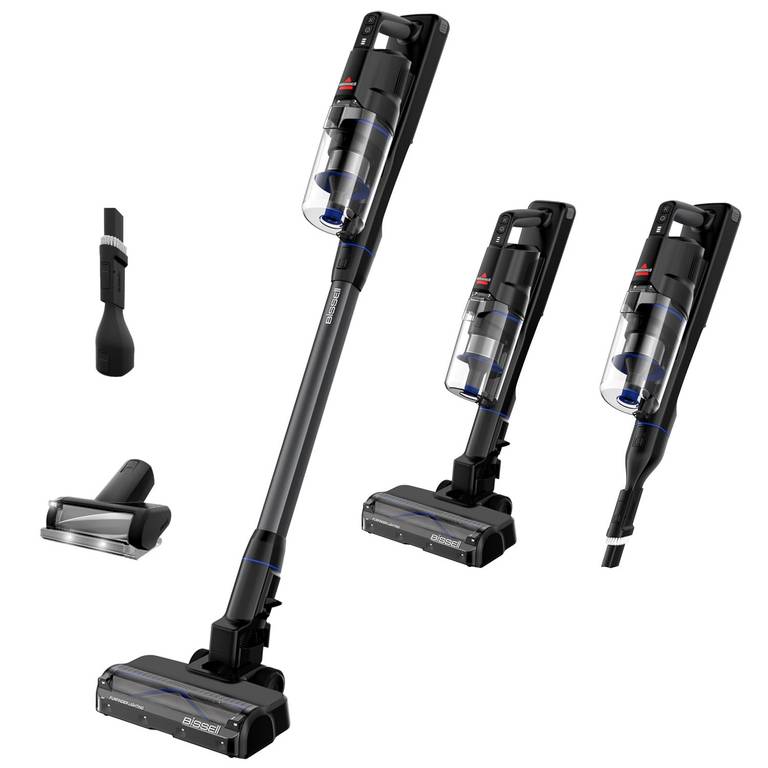 Bissell PowerClean FurGuard, Aspiradora Sin Cable, Motor 280W, Aspiradora Escoba, Rodillo Autolimpieza, Luces FurFinder