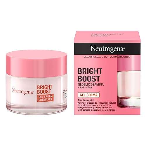 Neutrogena Crema Gel Bright Boost, Hidratante Facial con Neoglucosamina 50 ml