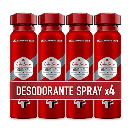 PACK X4 Old Spice Original Spray Corporal Desodorante Para Hombres 150 ml (recurrente)