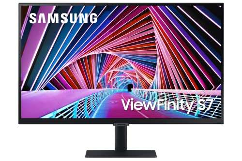 Monitor de 27" Samsung Resolución UHD 3,840 x 2,160, Panel IPS, HDR 10, Ángulo de visionado 178ª y Eye Care con protección para la vista