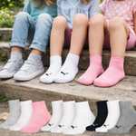 PUMA Kids Plain Quarter Calcetín Unisex niños (Pack de 3)