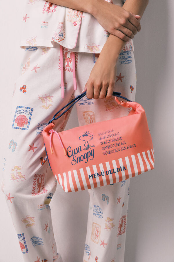 Bolsa térmica porta alimentos Snoopy naranja