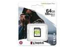 Tarjeta SD Kingston Canvas Select Plus 64GB Class 10 UHS-I