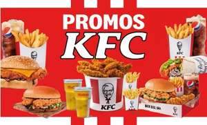 Menú de alitas picantes, Burger Coronel o Bucket a elegir para 1 o 2 personas en KFC desde 6,99€