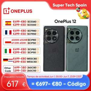 Oneplus 12 12GB/256GB (16GB/512GB - 574.18€)
