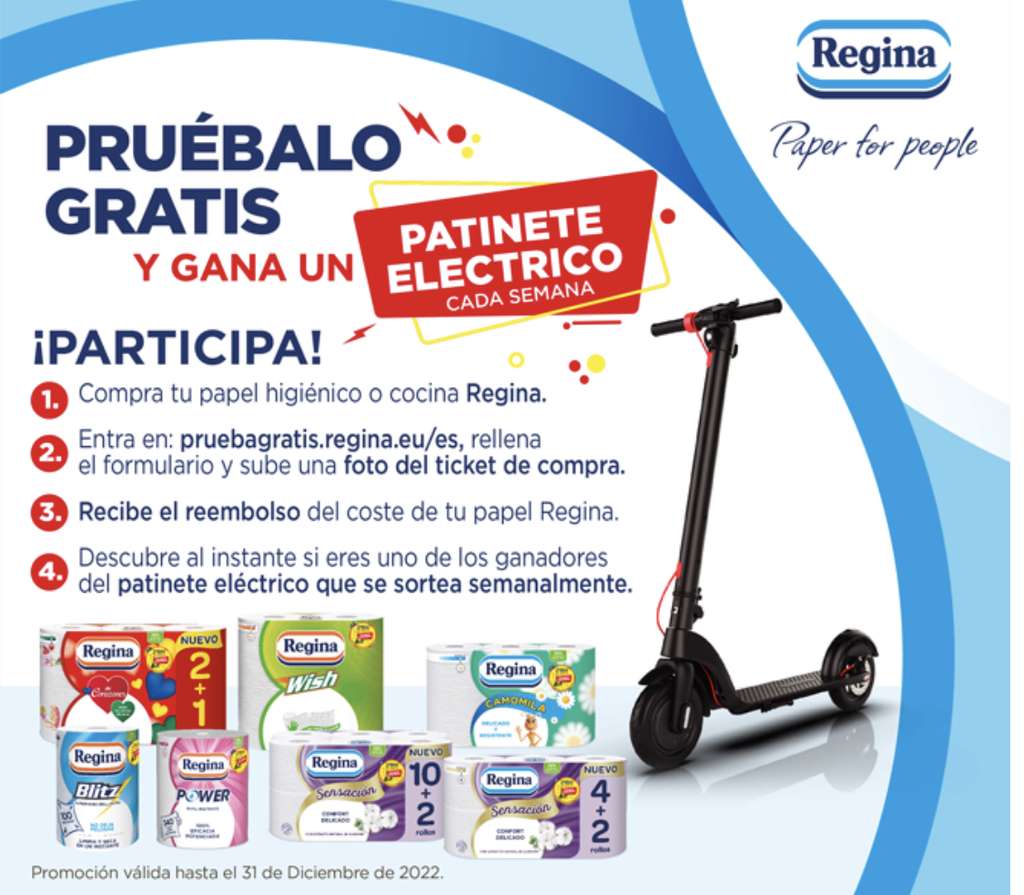 Por cierto ingresos guión Prueba gratis papel higiénico o de cocina Regina (Reembolso) + Sorteo »  Chollometro