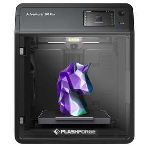 Impresora 3D Flashforge Adventurer 5M Pro, Nivelación automática, 600 mm/s, Monitoreo, Recordatorio de agotamiento del filamento, 50 dB,WiFi
