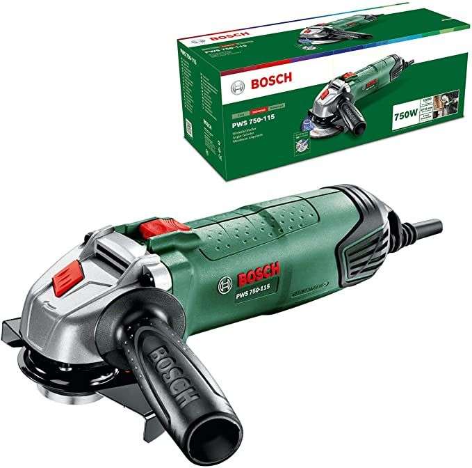 Bosch Amoladora angular PWS 750-115 de Bosch (750 W, diámetro de disco: 115  mm, en caja) » Chollometro