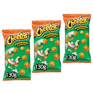 3 x Cheetos Pelotazos, 130g, Queso, sin gluten [Unidad 1'20€]