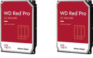 2x WD Red Pro NAS Hard Drive 12TB