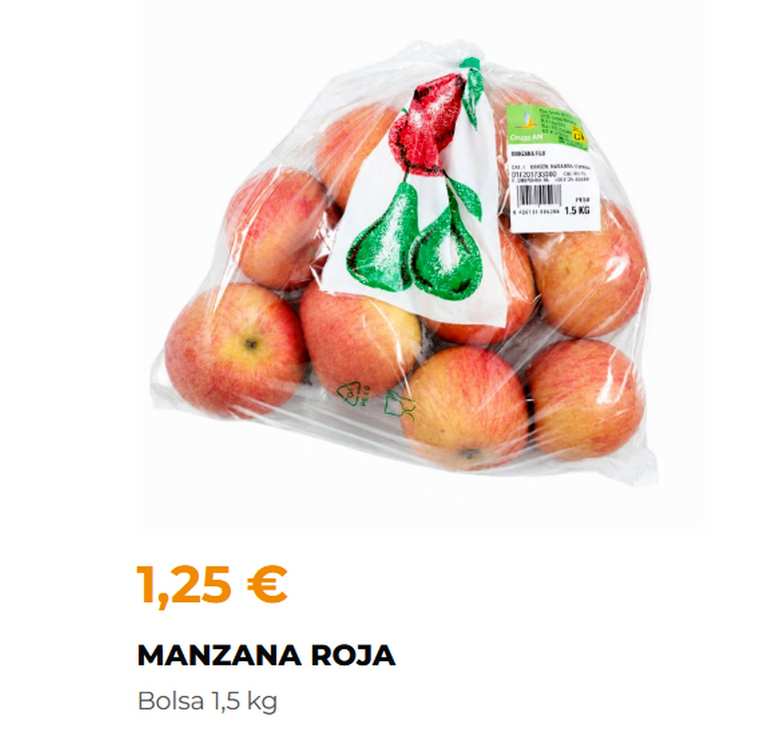 Imagen de Bolsa 1,5 Kg Manzana roja Fuji x 1
