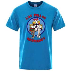 Camiseta de tu cadena de comida rápida preferida: Los Pollos Hermanos (desde 5.69€; envío gratis si te llevas 2)