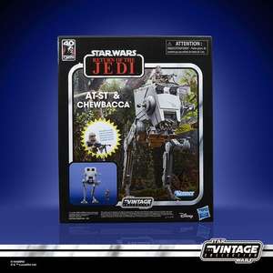Star Wars The Vintage Collection AT-ST con figura de Chewbacca
