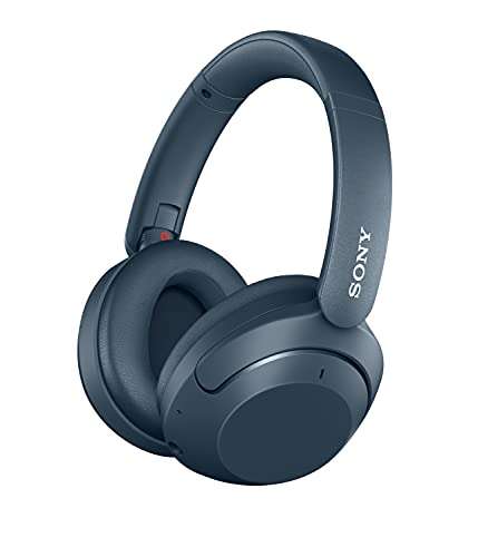 Auriculares inalámbricos Sony WHXB910NL, Bluetooth, Cancelación de ruido, Autonomía 50h, Asistente de voz, Azul