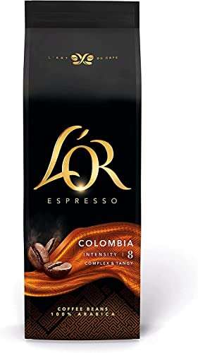 L'Or Espresso Café Grano Colombia 100% Arábica, 500 g + Philips Serie 2200 Cafetera automática - Espumador de Leche Clásico, Pantalla Táctil