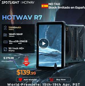 Tablet HOTWAV-R7 HD + 10.1 mAh, 12GB