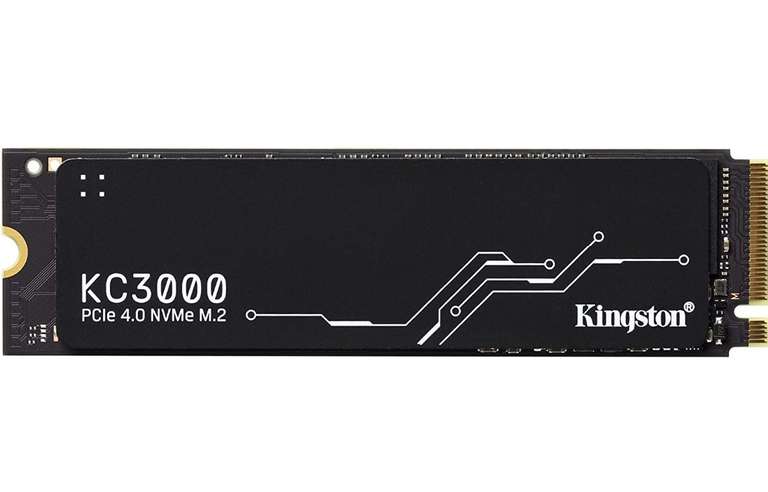 Kingston KC3000 1 TB PCIe 4.0 NVMe M.2 SSD (7000 MB/s, disipador térmico, 800 TBW)