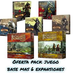 Packs de juego de mesa + expansiones (Juego de Tronos: Batallas de Poniente, Journey: La Ira de los Demonios, Everdell)