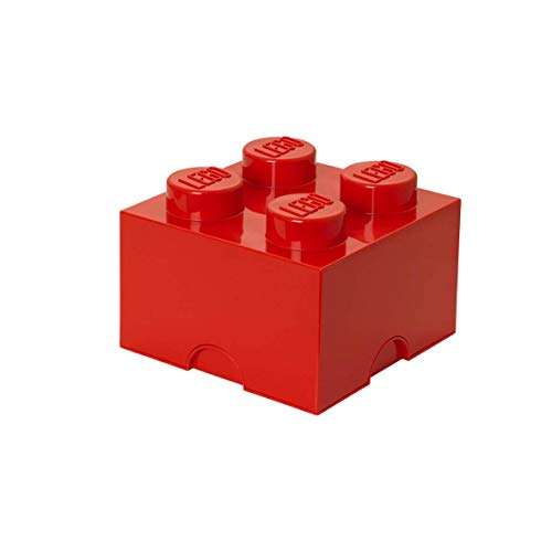 Almacenaje LEGO 4 espigas ROJO