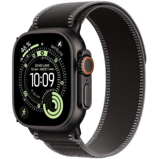 Apple Watch Ultra 3 GPS + Cellular 49mm Titanio Negro (Correa Loop Trail M/L, pantalla 3000 nits, doble frecuencia, en PcComponentes.com)