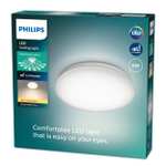 Philips Plafón LED de Techo Moire, 6W, 600 Lúmens, Luz Cálida 2700k, 22 cm Diámetro