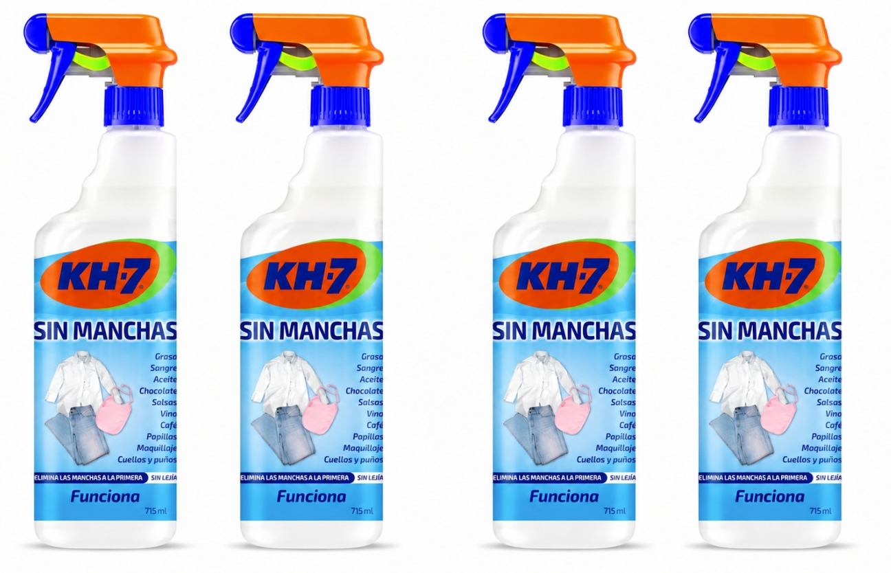 4 X KH-7 Sin Manchas Quitamanchas Ropa Elimina Todo Tipo de Manchas Pulverizador 715 mL (2,86€/unidad)