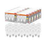 10 paquetes de 3 bombillas OSRAM LED Base Classic A, con casquillo E27, No regulable, Sustituye a 100 vatios, Mate, Blanco cálido.