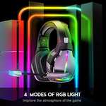 Auriculares Gaming con giro 90° y 4 modos iluminación RGB