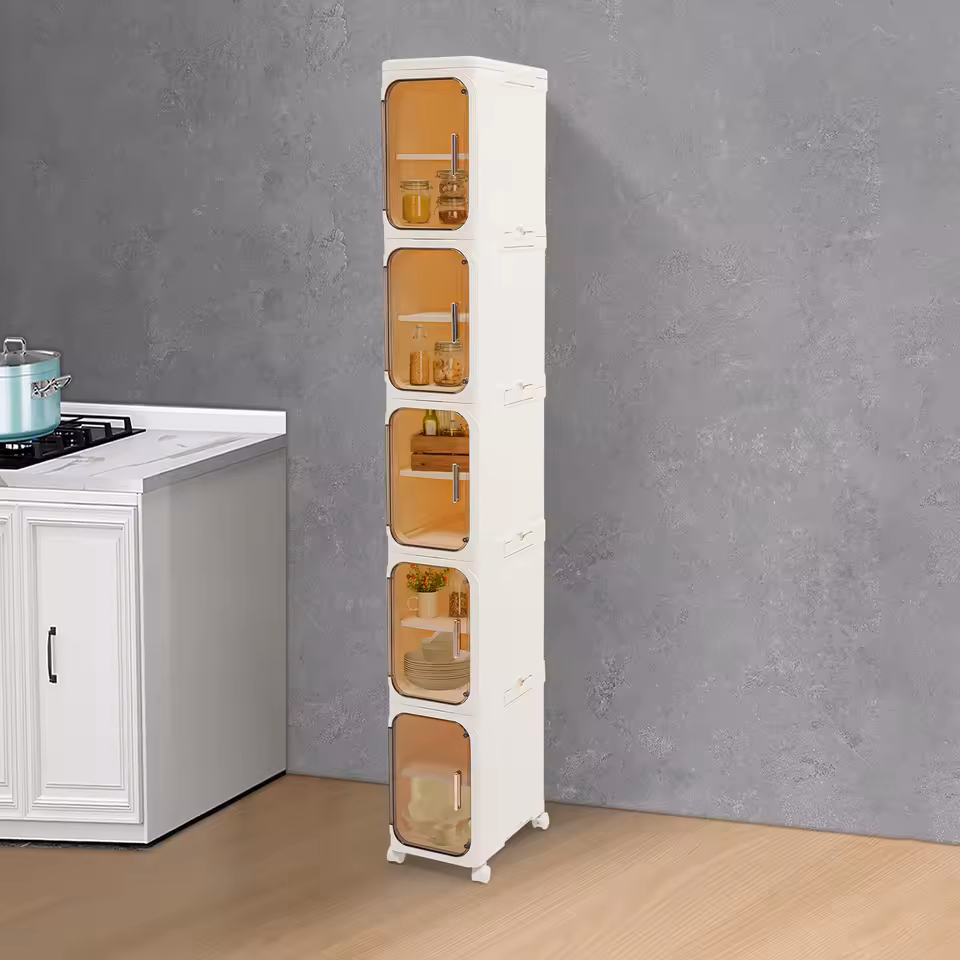 Organizador de baño estrecho de 5 niveles | Con ruedas | Envío gratis | 2 links en descripción