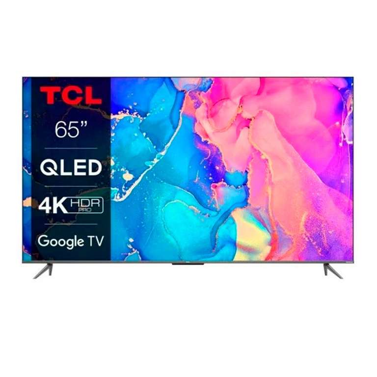 TV QLED - TCL 65C635, 65 pulgadas, 4K UHD, HDR10+, Game Master, Google TV, Negro