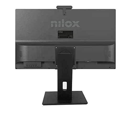 Nilox Monitor 27" Regulable, con Webcam y Multimedia, Negro