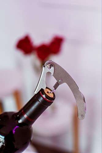 uego de regalo de accesorios para abrebotellas de vino de lujo - Sacacorchos con corta cápsulas, anillo de goteo, vertedor y tapón de vino