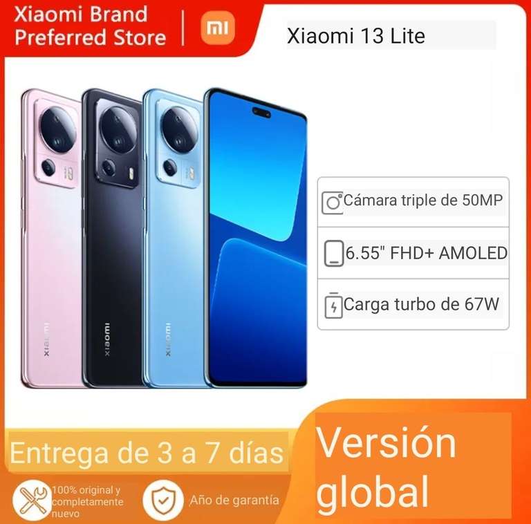 Xiaomi 13 Lite 5G versión Global 8Gb/128Gb