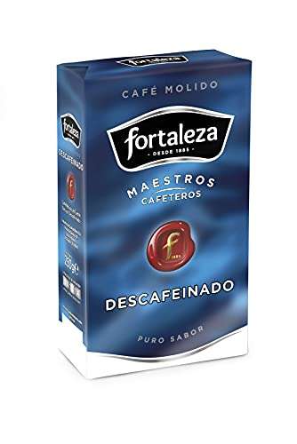 3x FORTALEZA café molido descafeinado paquete 250 gr [2'15€/ud]