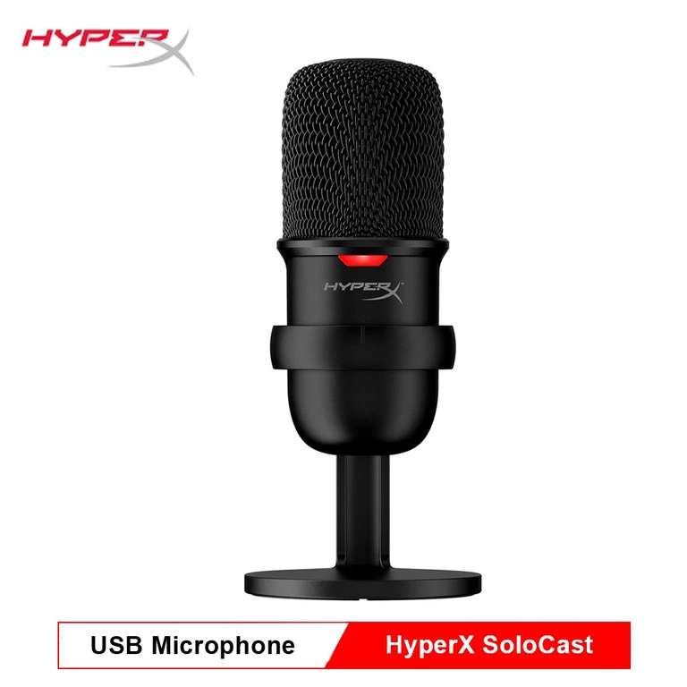 HyperX SoloCast – Micrófono de condensador USB [PLAZA] (envío desde España)