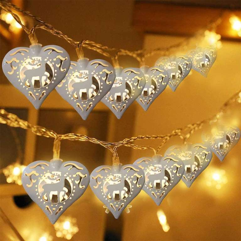 10 piezas led luces de cadena, Guirnaldas Luminosas de Exterior-Interior