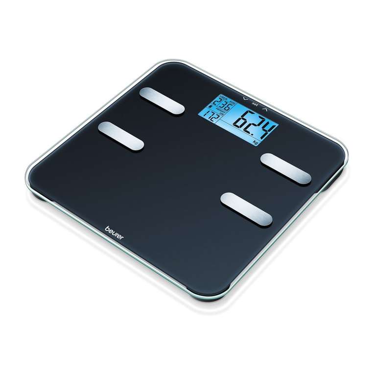 Báscula de análisis para medir peso, grasa y agua corporal,etc.,con cálculo de las necesidades de calorías AMR. 10 memorias de usuario