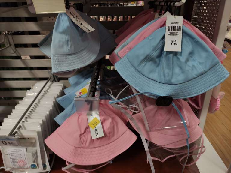 Gorritos Bob para bebés azulito/rosita con pantalla protectora @ Carrefour  Ciudad de la Imagen (Madrid) » Chollometro