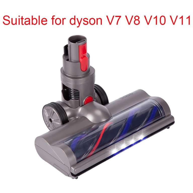 Boquilla de cabezal de cepillo Turbo para aspiradoras Dyson con Luces LED