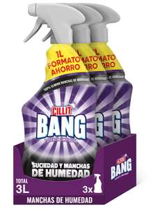 3x Cillit Bang - Spray Limpiador Suciedad y Humedad 1L