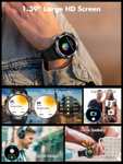 HENLSON Reloj Inteligente Hombre, 1.39" HD 360 * 360 Smartwatch Hombre con Llamadas Bluetooth