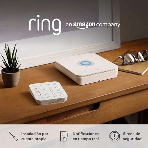 Kit de Ring Alarm - XL con sirena exterior de Amazon | Sistema de seguridad para el hogar con alarma y vigilancia asistida opcional