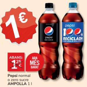 Pepsi 1L (normal y zero) Consum