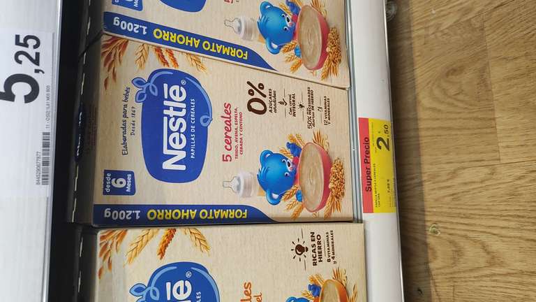 Cereales y gel de bebé al 50% - Carrefour de San Sebastián de los reyes