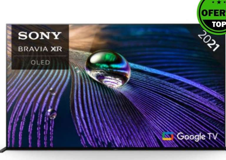 TV OLED 55" - Sony 55A90J, Bravia XR OLED, 4K HDR, Google TV (Smart TV), Dolby Atmos-Vision, HDMI 2.1
